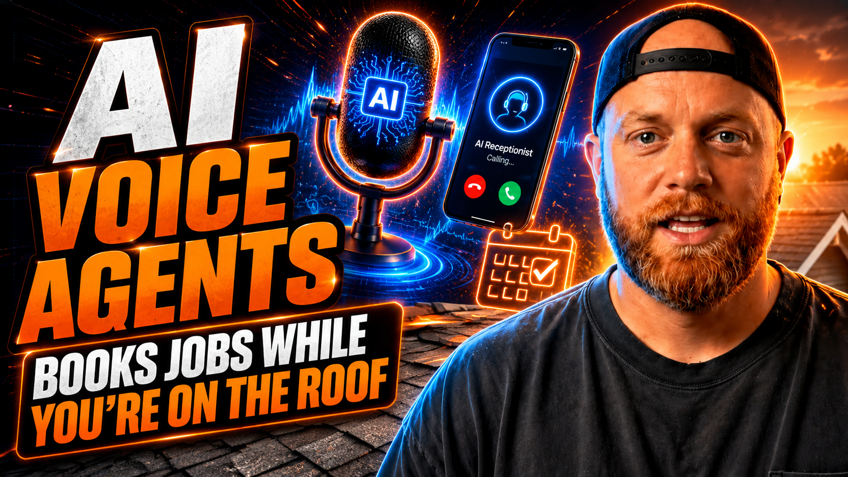 AI Voice Agents: The Receptionist That Books Jobs While You’re on the Roof